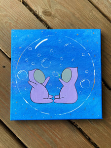 Bubbles are better with you - Original Painting